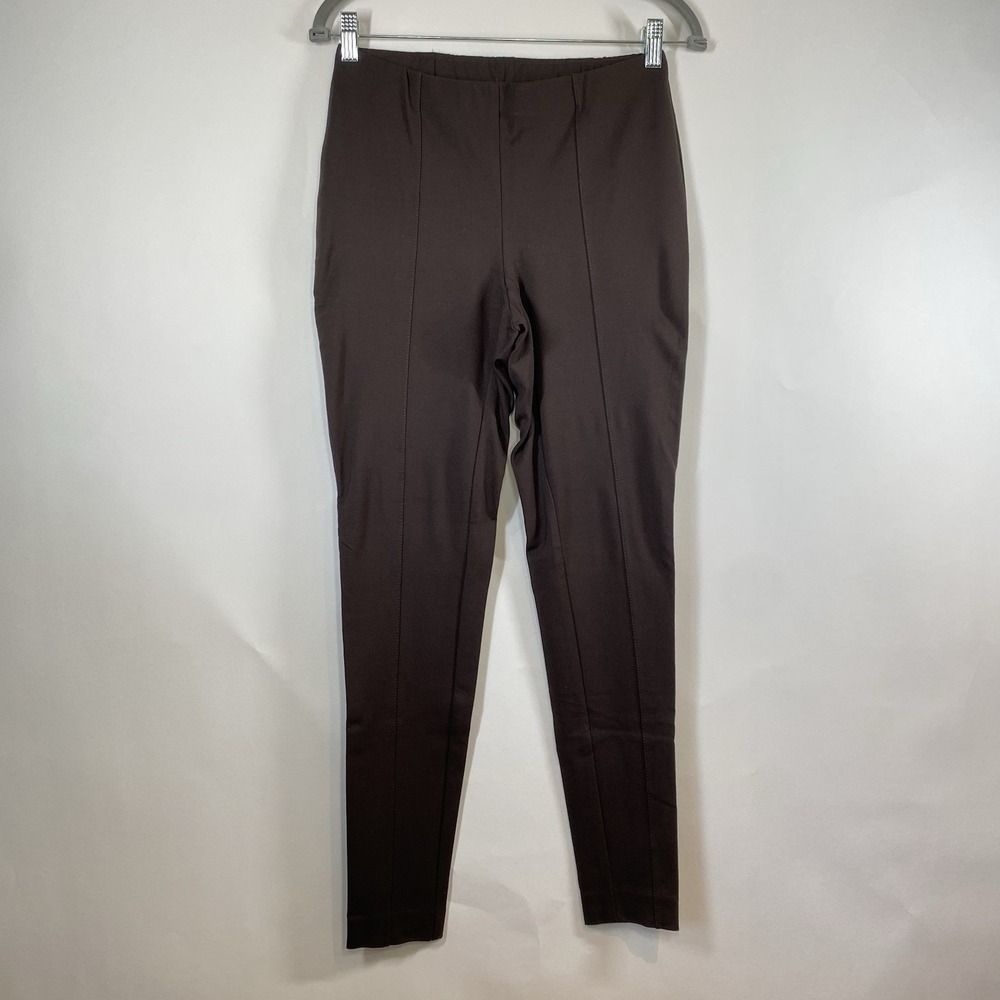 J. Jill  Women's Ponte Leggings Size S Black Minimalist Stretch Comfortable